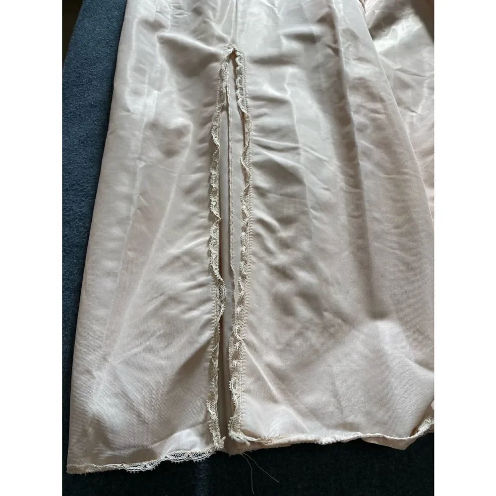 Vintage Vassarette Beige Long Half Slip - Picture 6 of 9